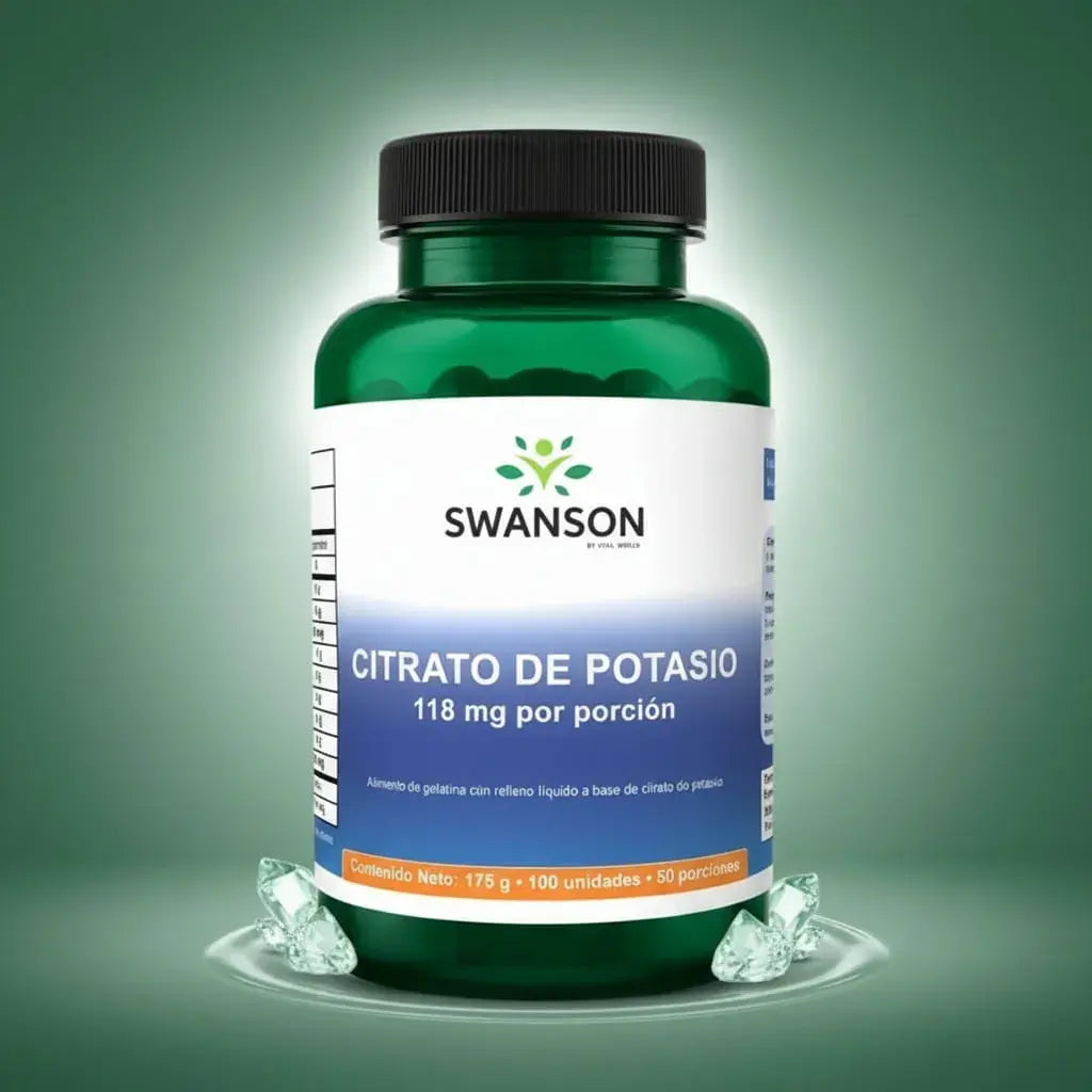 Citrato de Potasio de Vital World en 100 softgels con relleno líquido, que rinden 50 porciones. El potasio es un electrolito esencial del cuerpo. Es práctico para complementar tu alimentación y tu vida activa. Fabricado en Colombia y con registro INVIMA.