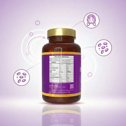Resveratrol Satoomi, suplemento antioxidante premium de uso diario. Apoya tu bienestar cardiovascular, la vitalidad y el cuidado de tu piel desde adentro. Frasco x 100 unidades, rinde 50 porciones. Con INVIMA.