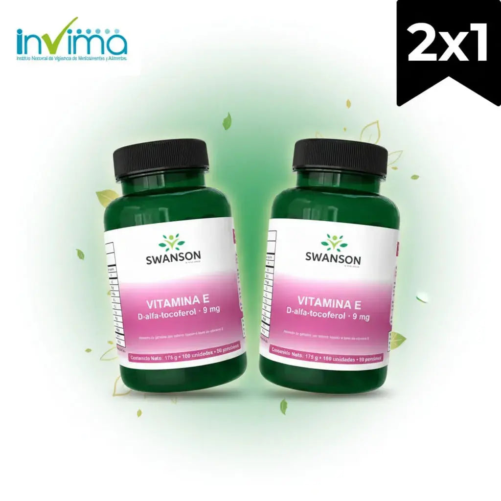 Combo x2 de Vitamina E de Vital World en su forma natural (D-alfa-tocoferol), con 200 softgels y 100 porciones. La vitamina E contribuye a proteger las células del daño oxidativo. Ideal para tu rutina de belleza desde adentro. Con registro INVIMA.